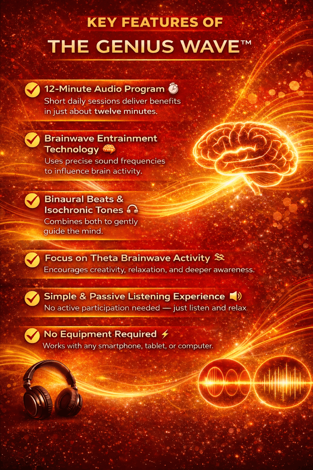 Genius wave- Key Features